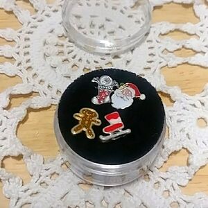 Floating Jewelry Charms, Christmas Theme